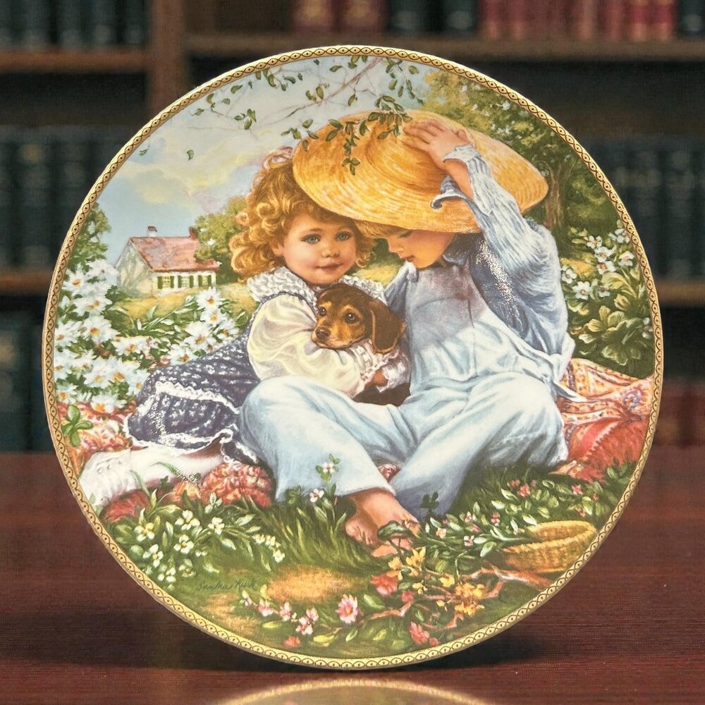 Vintage Sandra Kuck “A Time to Love” Collector Plate by RECO,